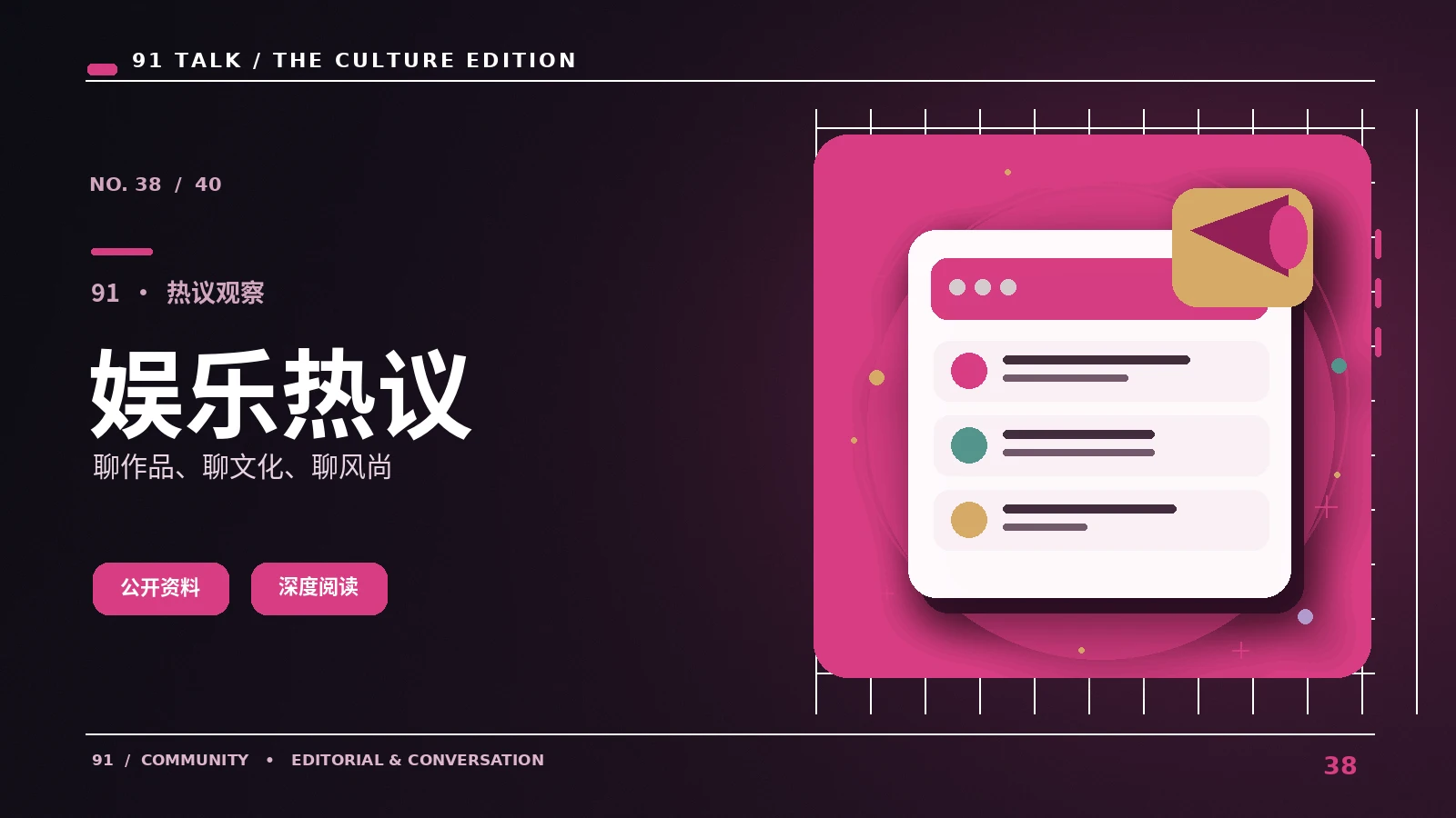 娱乐影像的观看要点与资料整理